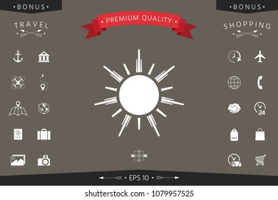 Sun icon symbol