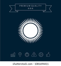 Sun icon symbol