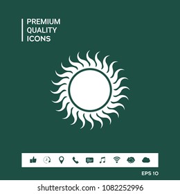 Sun icon symbol