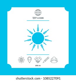 Sun icon symbol
