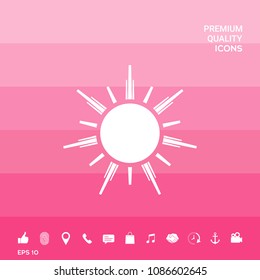 Sun icon symbol