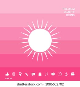 Sun icon symbol