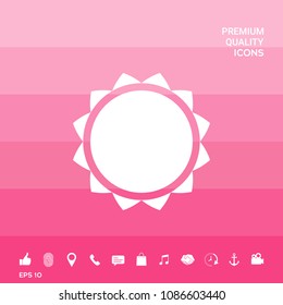 Sun icon symbol