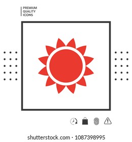 Sun icon symbol