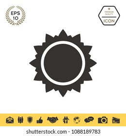 Sun icon symbol