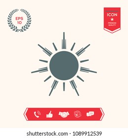 Sun icon symbol
