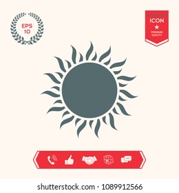 Sun icon symbol