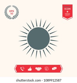 Sun icon symbol