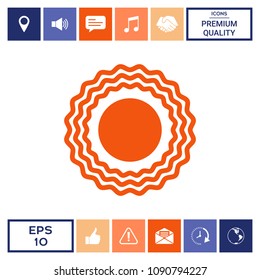 Sun icon symbol