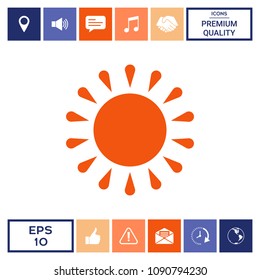 Sun icon symbol