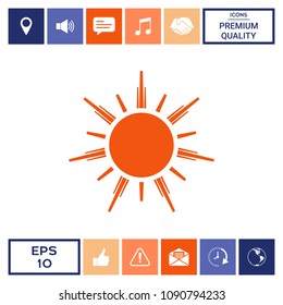 Sun icon symbol