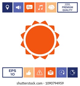 Sun icon symbol