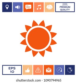 Sun icon symbol