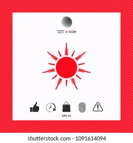 Sun icon symbol