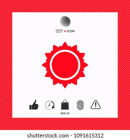 Sun icon symbol
