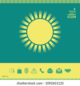 Sun icon symbol