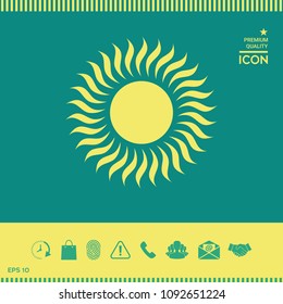 Sun icon symbol