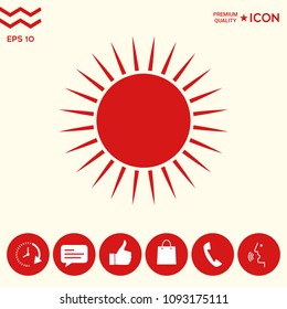 Sun icon symbol