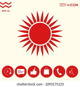 Sun icon symbol