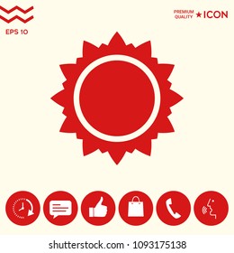 Sun icon symbol