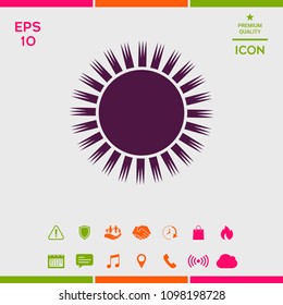 Sun icon symbol