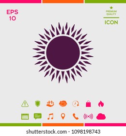 Sun icon symbol