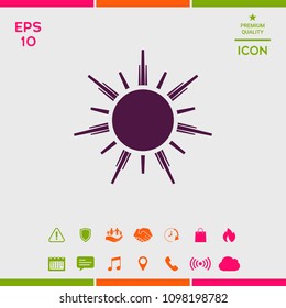 Sun icon symbol