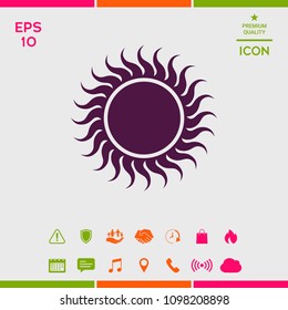 Sun icon symbol