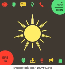 Sun icon symbol