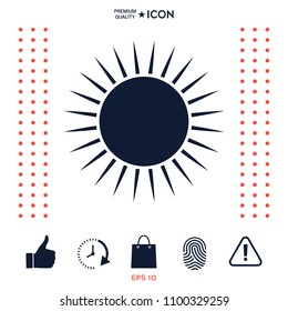 Sun icon symbol