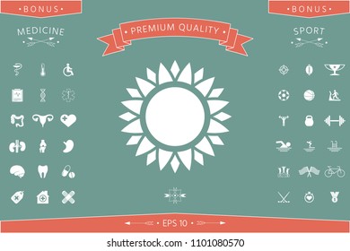 Sun icon symbol