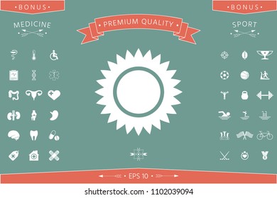 Sun icon symbol