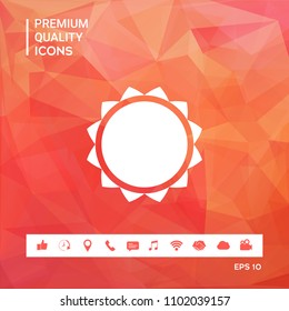 Sun icon symbol