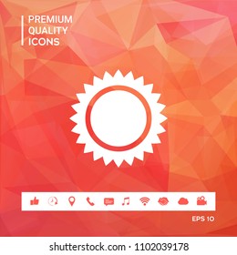 Sun icon symbol