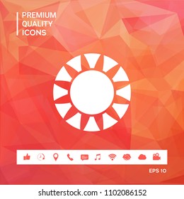 Sun icon symbol