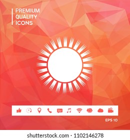 Sun icon symbol