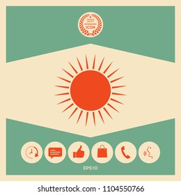 Sun icon symbol