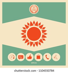 Sun icon symbol