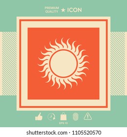 Sun icon symbol