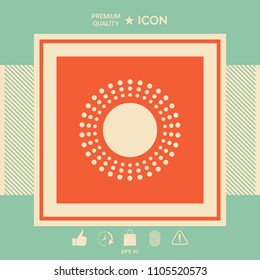 Sun icon symbol