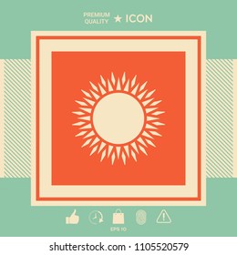 Sun icon symbol