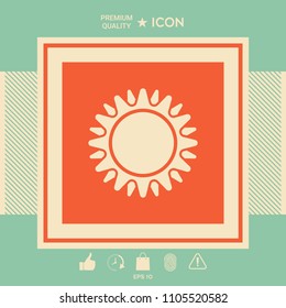 Sun icon symbol
