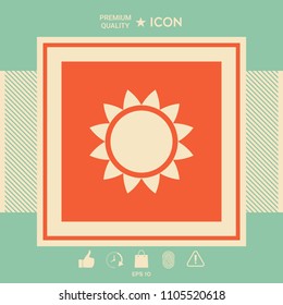 Sun icon symbol