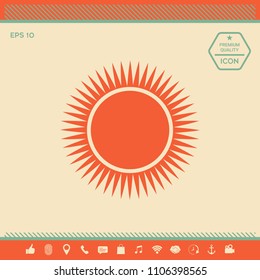 Sun icon symbol