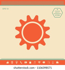Sun icon symbol