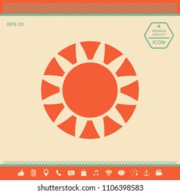 Sun icon symbol