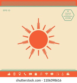 Sun icon symbol
