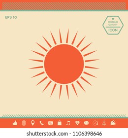 Sun icon symbol
