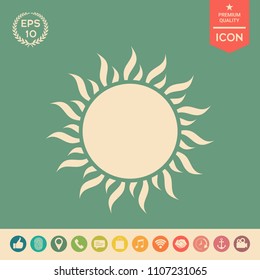 Sun icon symbol