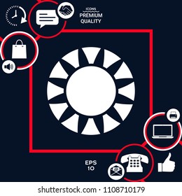 Sun icon symbol